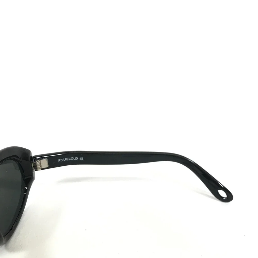 Vuarnet Kids Sunglasses B600 Black Round Frames with Black Lenses 48-18-110